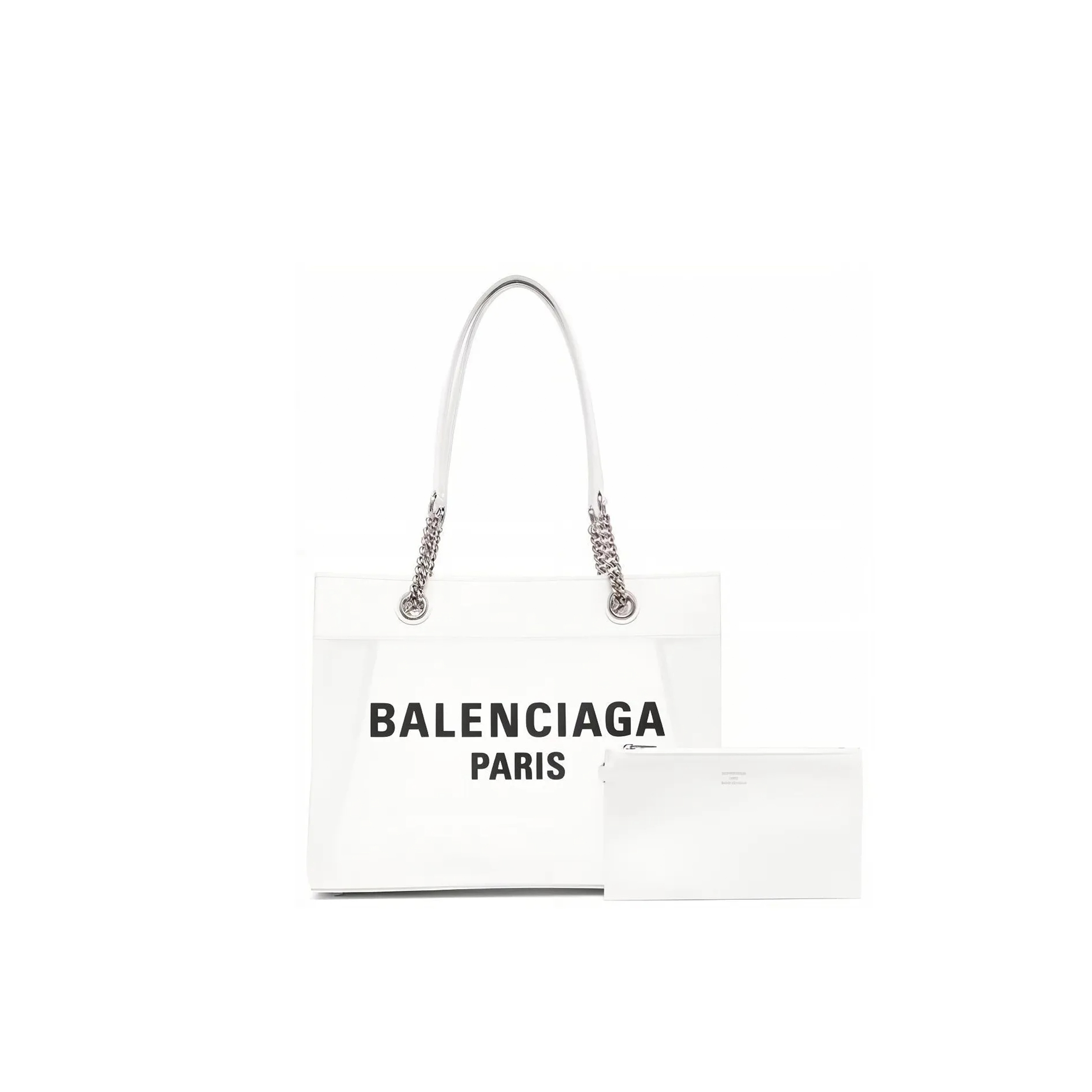 BALENCIAGA WOMEN'S DUTY FREE TOTE BAG MEDIUM IN WHITE 7416022AADB (35*18.8*13.9cm)